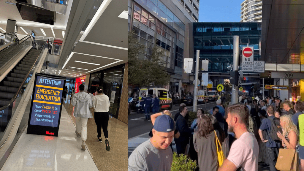 悉尼大型購物商場Westfield Bondi Junction據報發生持刀傷人事件，數百民眾緊急疏散。 X