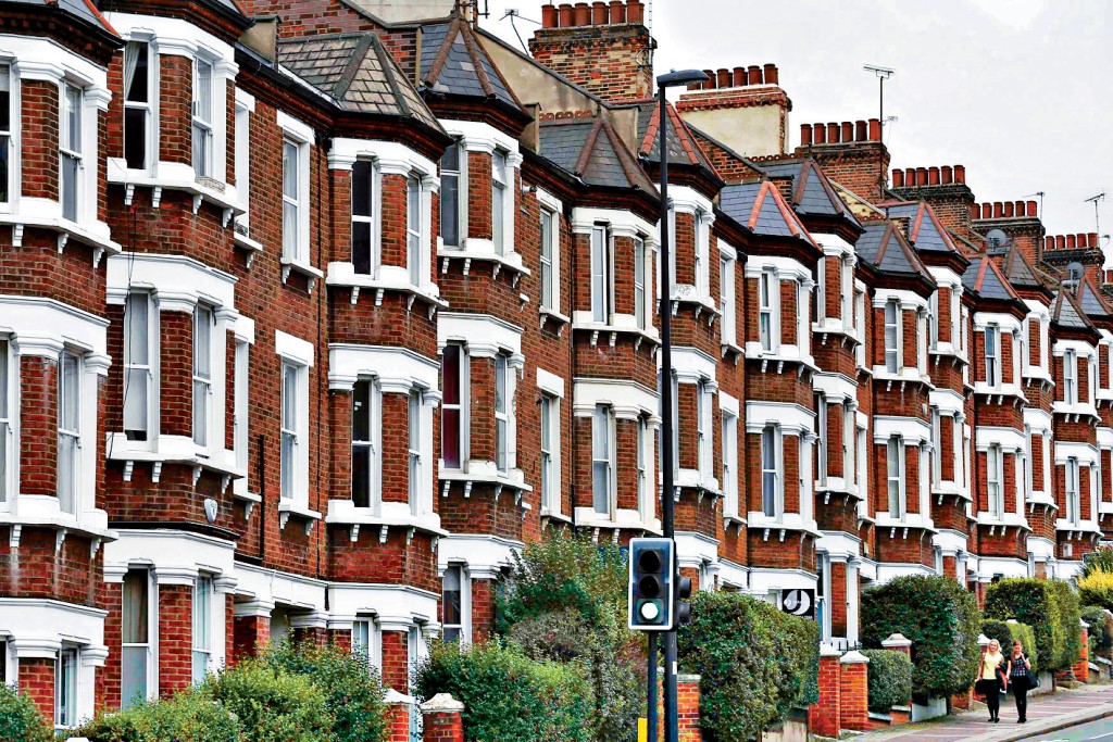 倫敦市區的一排豪宅。
