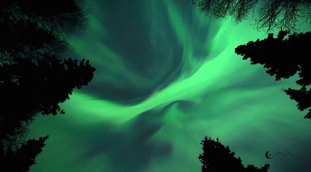 2023年2月26至27日间在阿拉斯加安克雷奇（Anchorage）拍摄到的极光。 路透社
