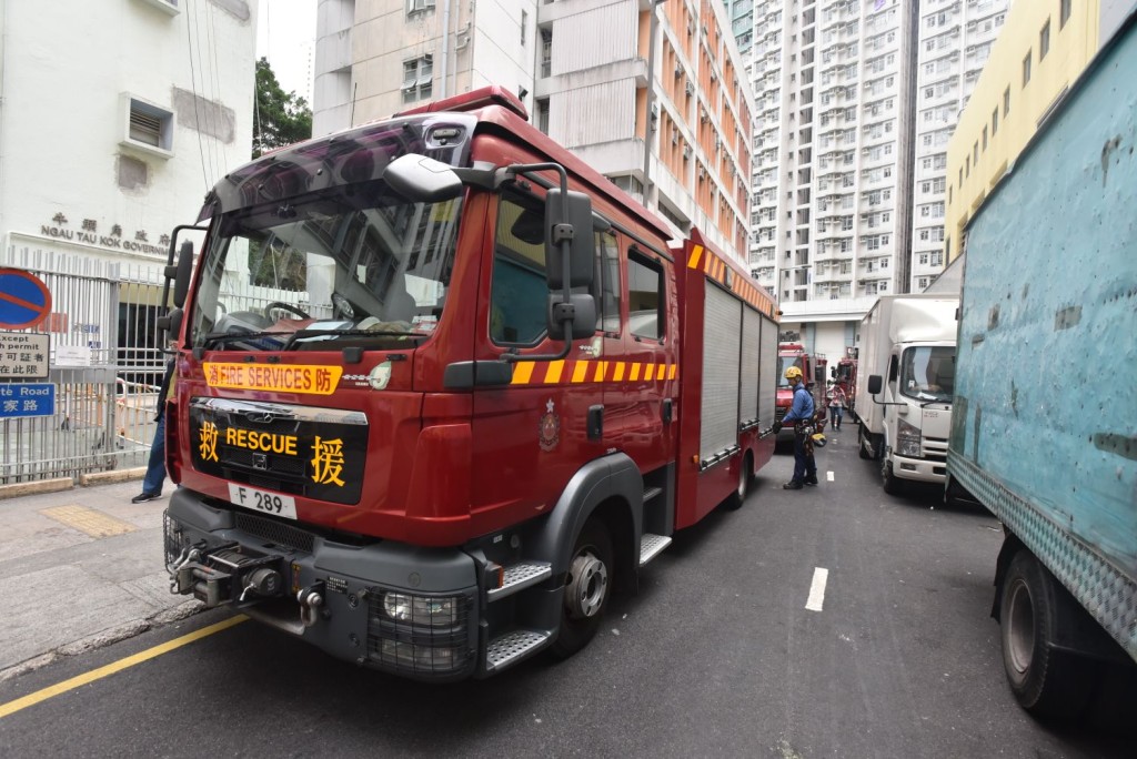 消防到场。杨伟亨摄