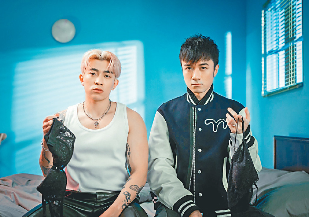 ■古巨基與Tyson Yoshi的新MV又玩bra。
