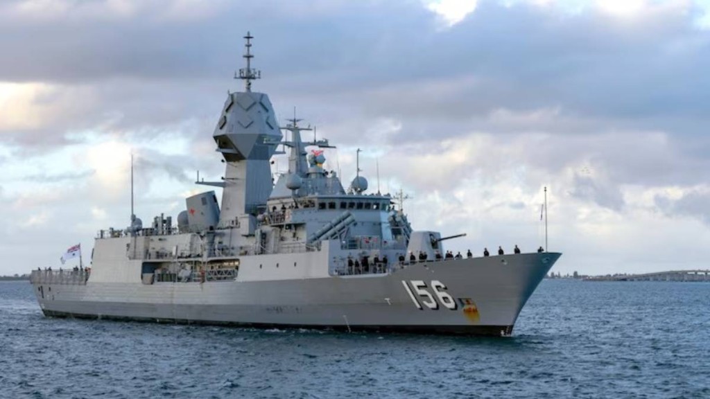 澳洲護衛艦「圖文巴號」。