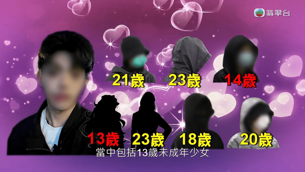TVB节目《东张西望》连日报道一宗，曾犯非礼案的宠物KOL谢姓男子出狱后，涉诱拐逾20少女的个案，其中最小的受害人更只有13岁。