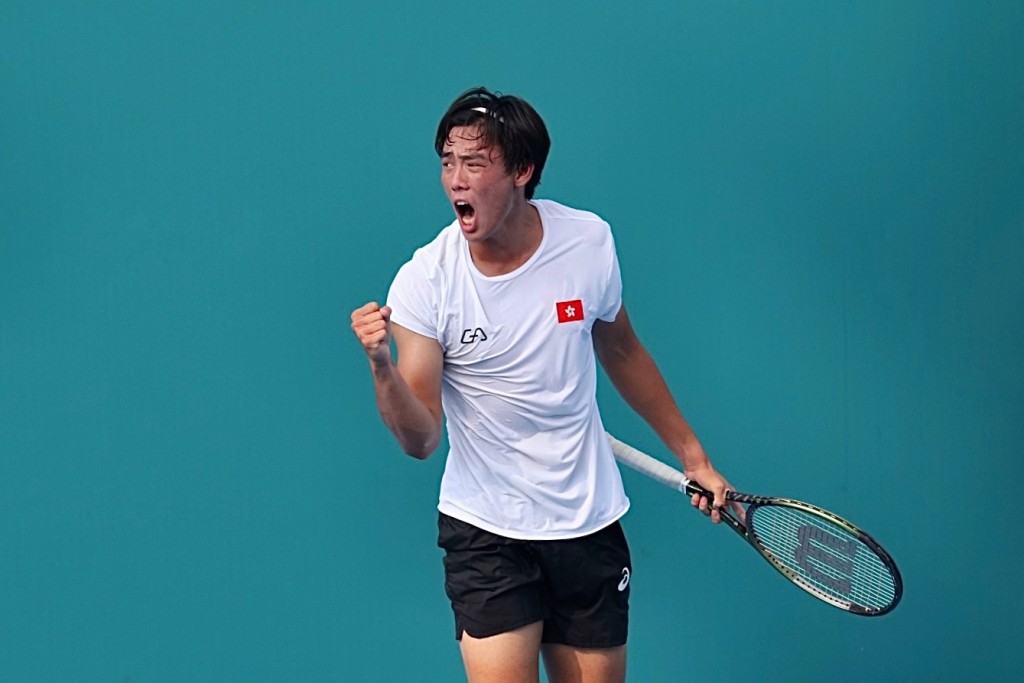 2023年9月27日，網球男子單打，黃澤林8強面對南韓球手洪性贊，於領先1盤之下，被對方連贏兩盤反勝，無緣晉級。徐嘉華攝