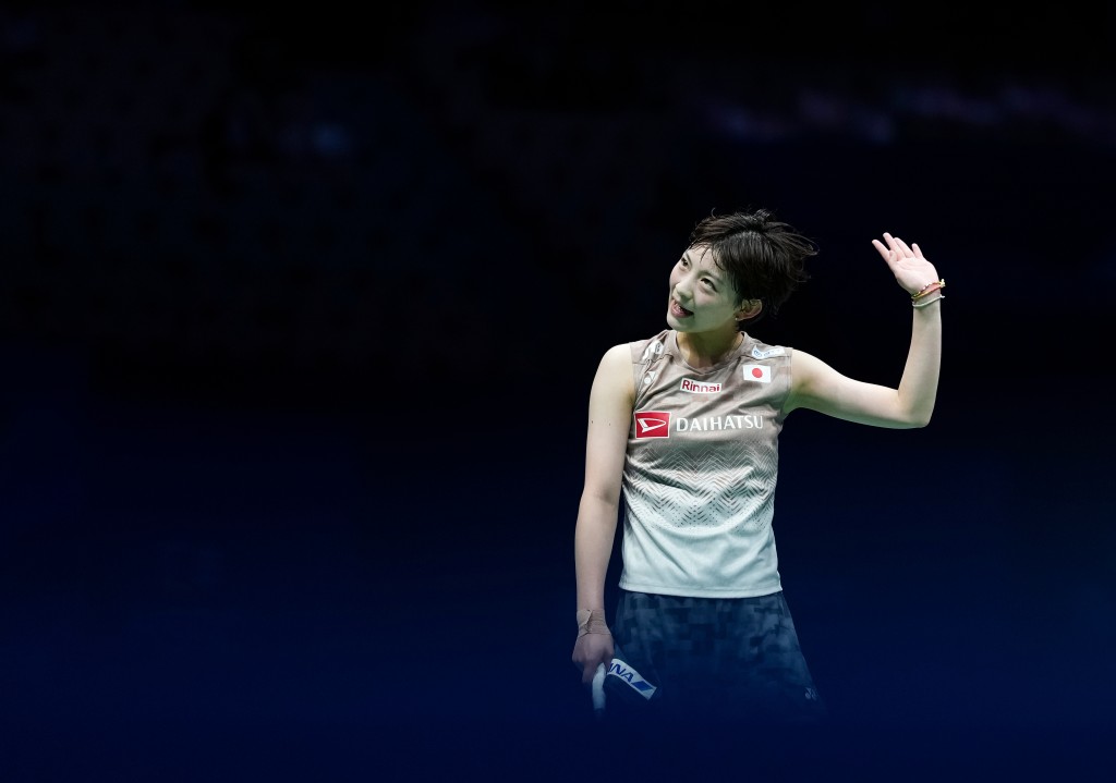 安洗瑩對日本的宮崎友花未遇太挑戰以直落2:0強勢奪冠，成為首位中國大師賽三連冠的球手。新華社