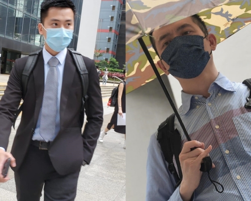 證人督察陳家豪（左)；證人化學老師張善恩(右)。
