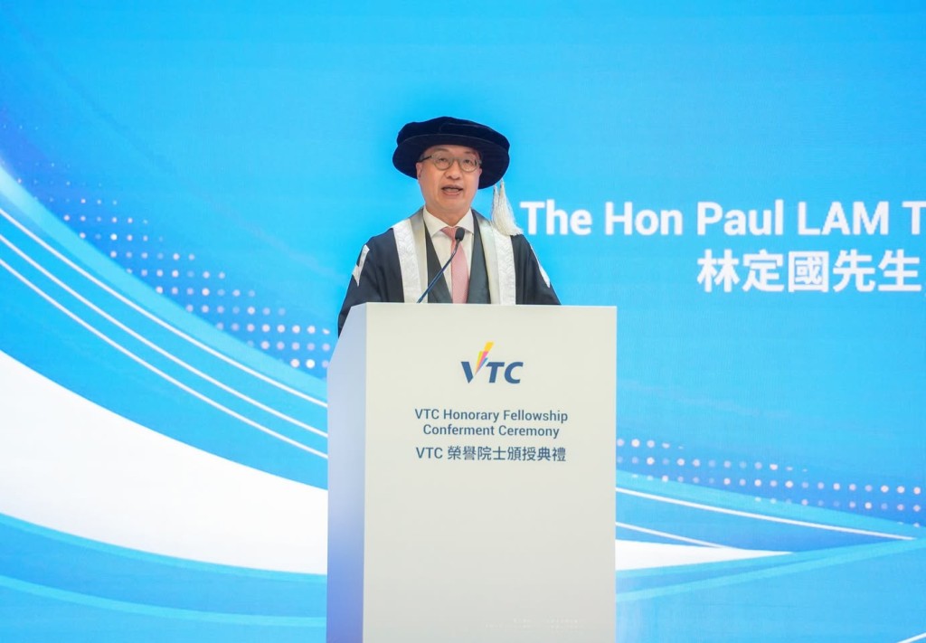 林定國指，VTC多年來一直肩負培育專業人才的重要使命，為香港不同產業發展提供堅實人才支撐。