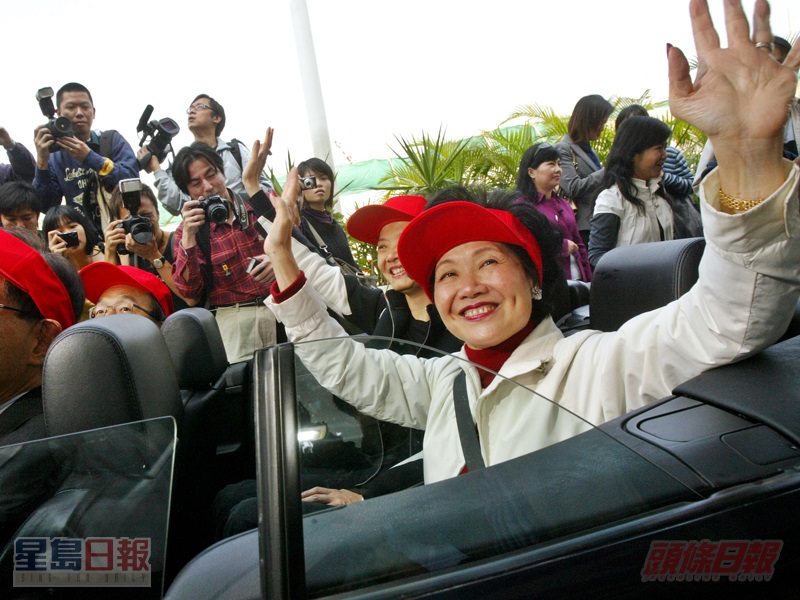 陳太於07年參加立法會港島區補選。資料圖片