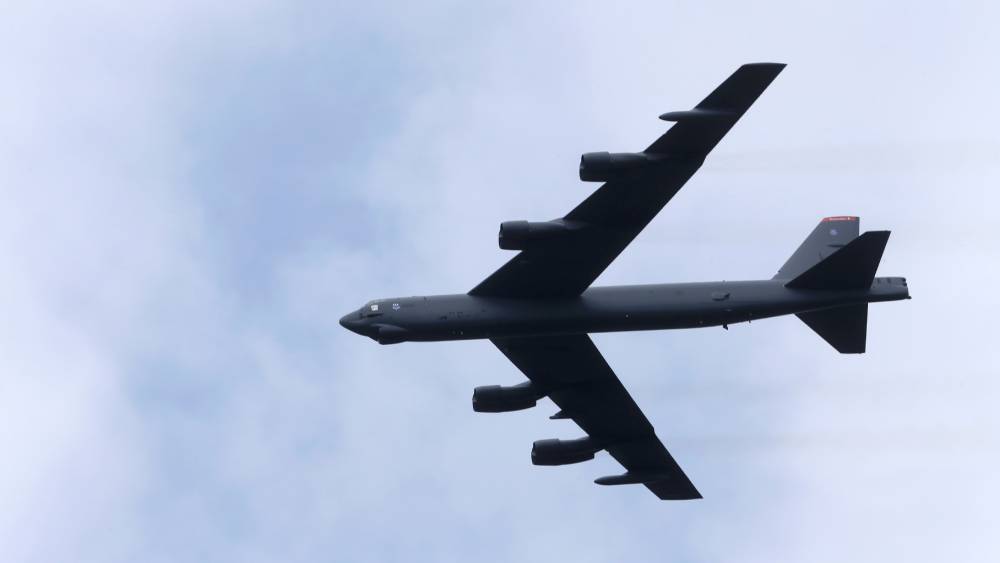 據報美國已部署數架B-52H轟炸機至關島。 路透社