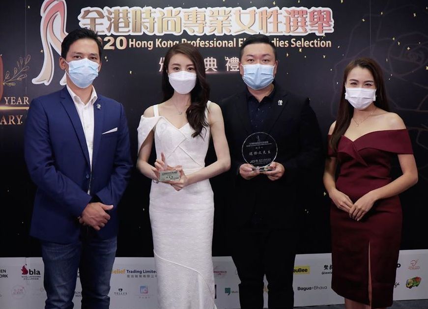 林夏薇因有工作在身,只係提前拍下領奬片段。