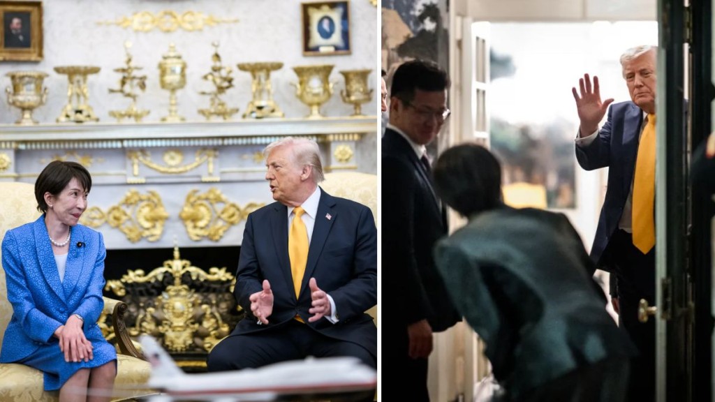 日本網民批評高市訪美期間表現過份卑躬屈膝。