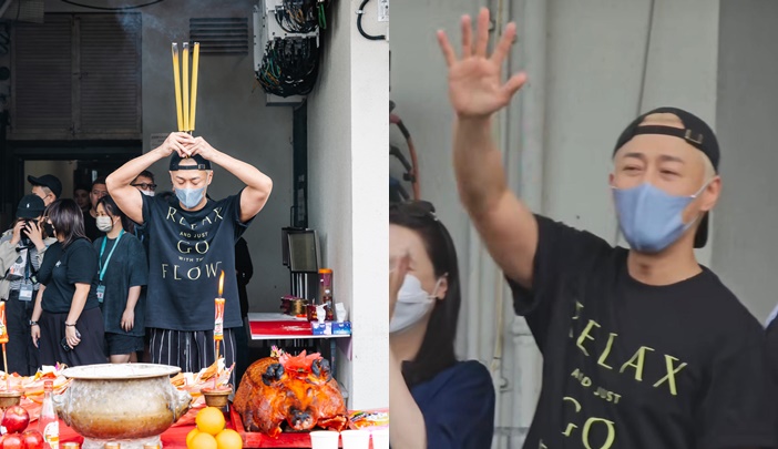 林峯紅館個唱開鑼 金髮造型曝光 拜神儀式上對粉絲有求必應