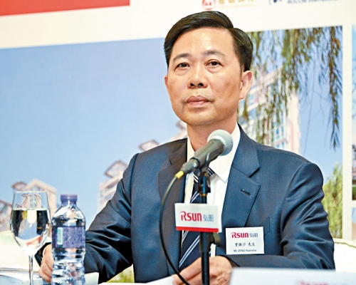 弘阳地产于今年10月30日到期本金总额为1亿美元的优先票据已赎回。图为主席曾焕沙。