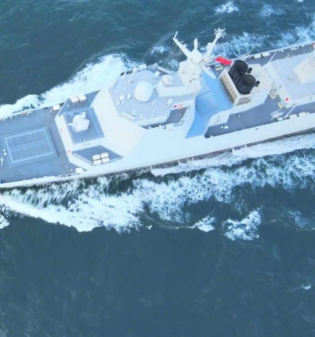 中國海軍052D型驅逐艦家族最新成員「舷號177」銅川艦正式入列。央視截圖