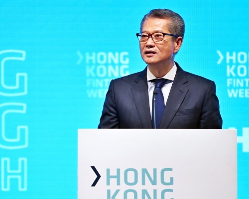 陳茂波指香港銀行體系運作暢順、流動性充裕。網圖