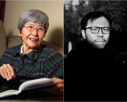 樊錦詩(左)及雙雪濤。