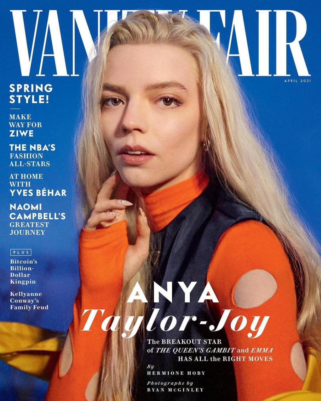 Vanity Fair 4月號封面。(Vanity Fair圖片)
