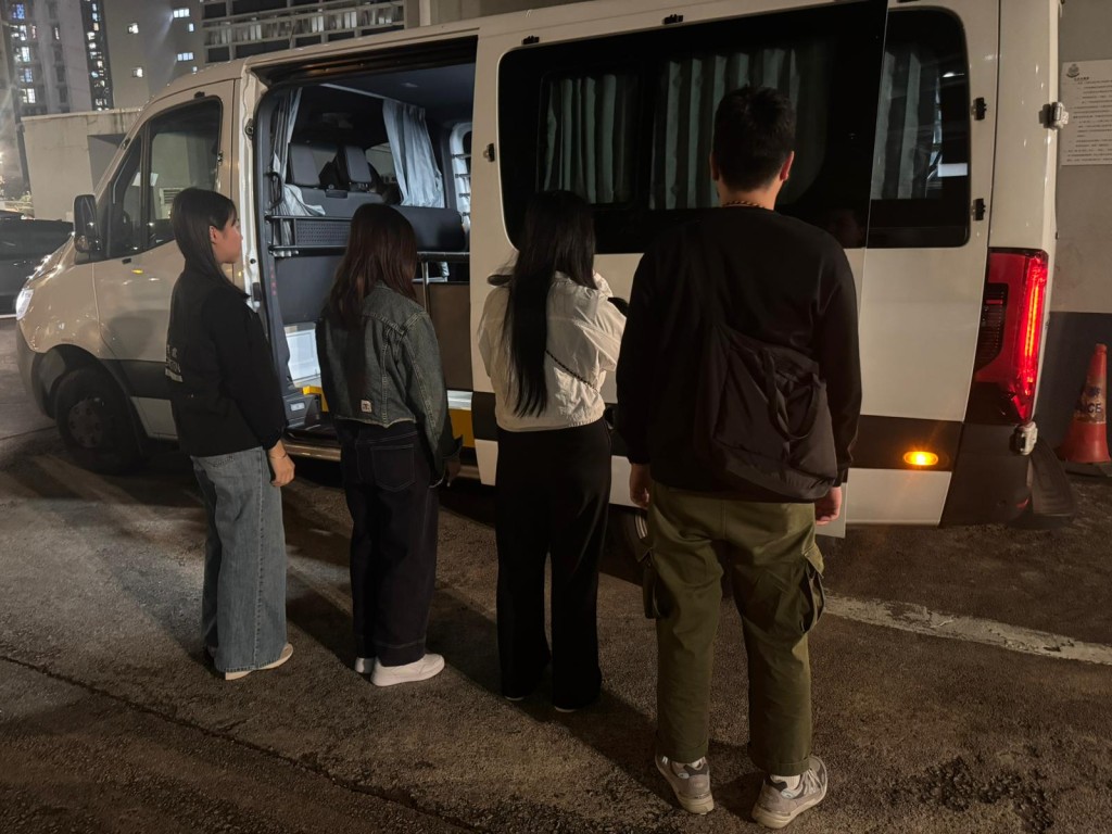 3名內地女子被捕。警方提供