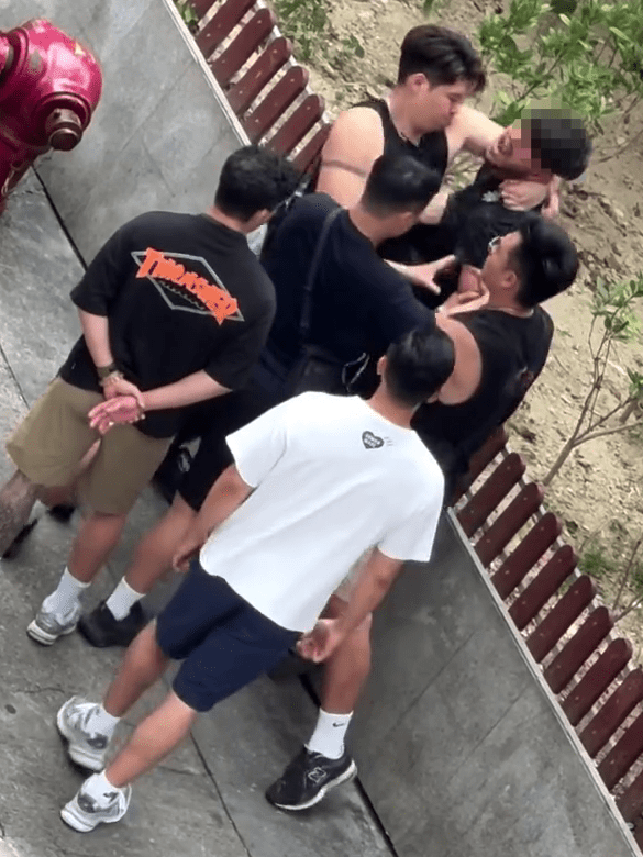 南亞青年突然情緒激動站起,歇斯底裏大叫。IG@hkbrawler 南亞青年突然情緒激動站起,歇斯底裏大叫。IG@hkbrawler