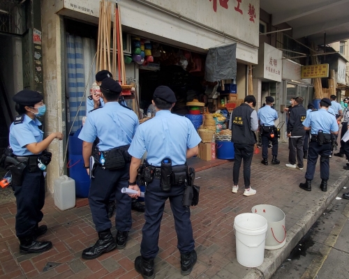 再有警務人員確診。資料圖片