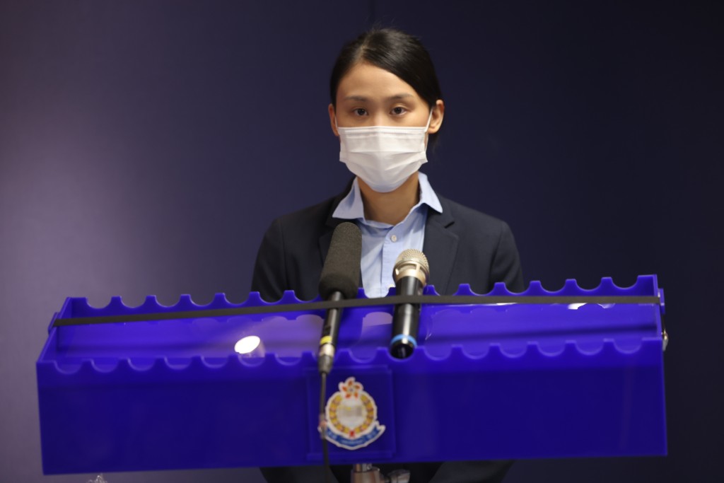 九龙城警区重案组第一队主管胡颖珈侦缉督察。