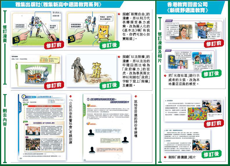 《今日香港》单元教科书部分改动