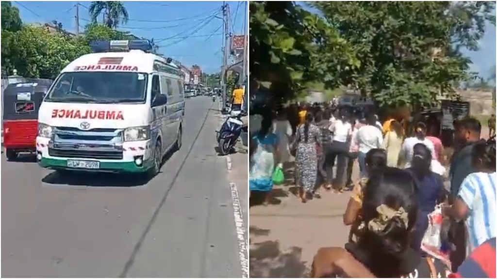 斯里蘭卡尼甘布監獄暴動至少25死,民眾目睹救護車衝往現場,家屬趕往監獄查看。 X@sadik_7786 斯里蘭卡尼甘布監獄暴動至少25死,民眾目睹救護車衝往現場,家屬趕往監獄查看。 X@sadik_7786