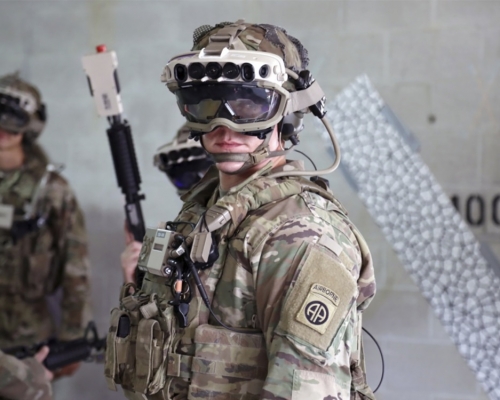 有關裝置可以讓美軍士兵獲悉周遭情況。AP圖片