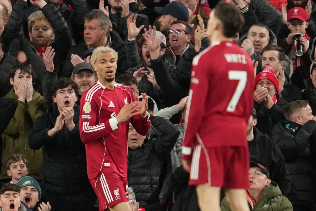 利物浦落敗後，在爭取下季歐聯資格上更被動。（美聯社）