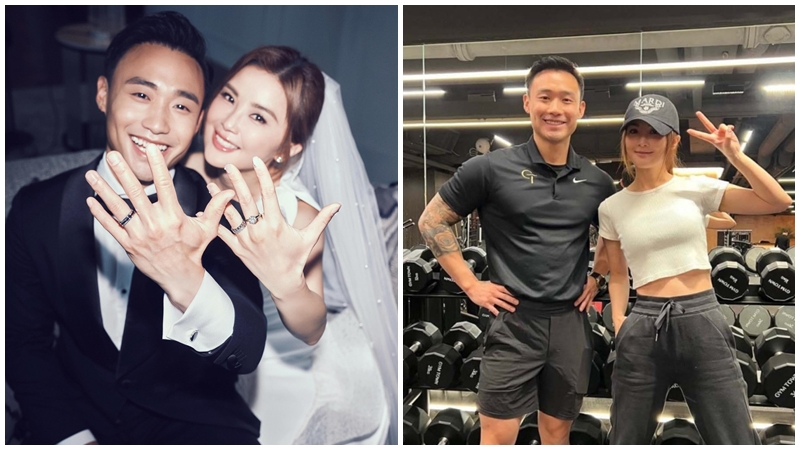 蔡卓妍阿sa无预警宣布结婚 晒婚戒甜嫁小10岁健身教练林俊贤：以后请多多指教