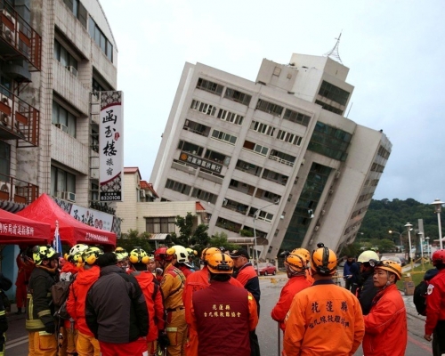 台灣持續發生餘震。網上圖片