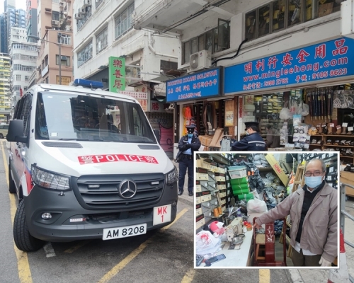 警方經初步調查後,懷疑賊人從後巷潛入店內爆竊。 梁國峰攝