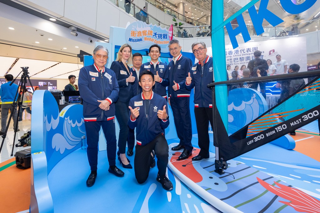 赛艇运动员赵显臻在「迈向巴黎奥 运 Road to Paris」启动礼上分享对奥运的期待。
