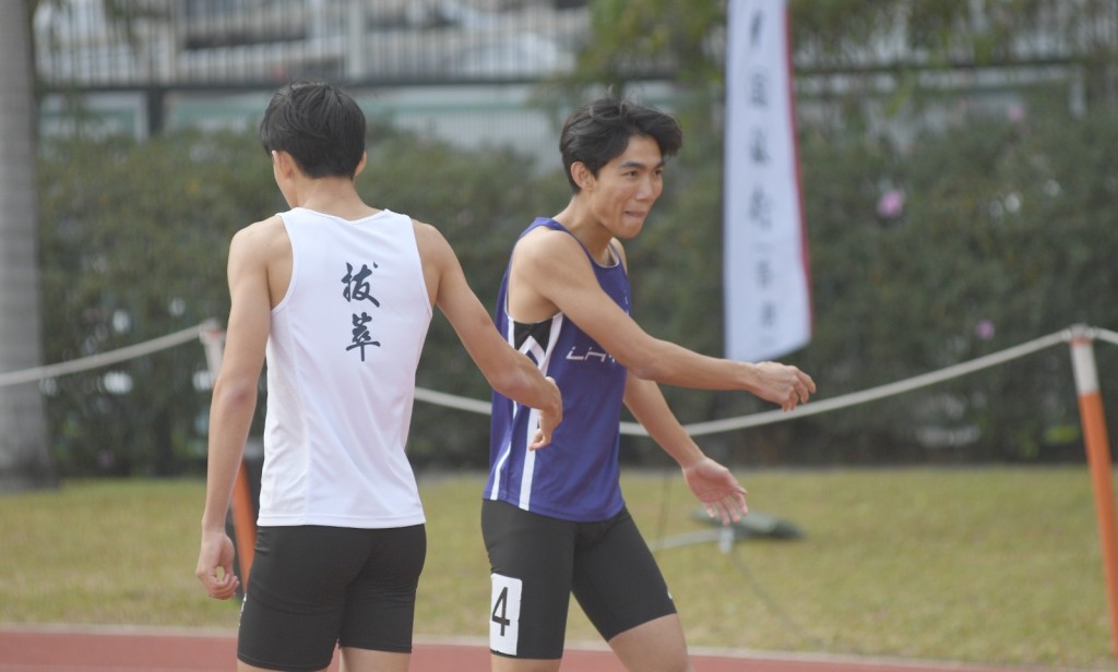 鍾梓聖追平男子甲組200米學界紀錄。本報記者攝
