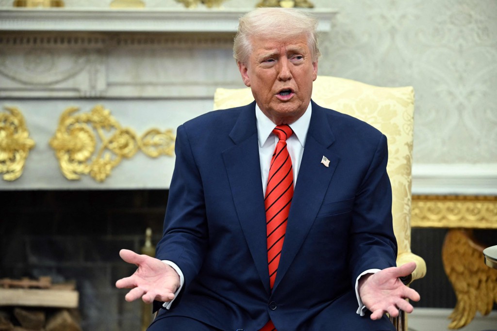 特朗普強調,為了國際安全,美國要控制格陵蘭。法新社 特朗普強調,為了國際安全,美國要控制格陵蘭。法新社