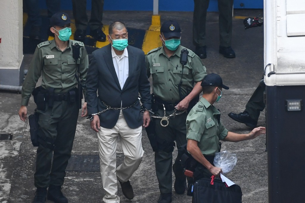 2020年，黎智英涉违反《香港国安法》被捕。