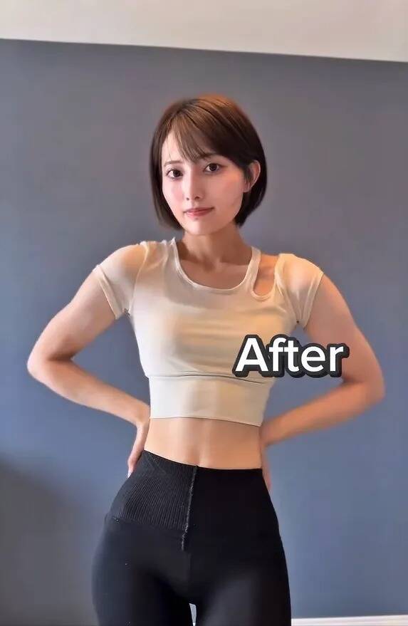 Nako减肥25公斤后，果然变成大美女。IG／nakodayon