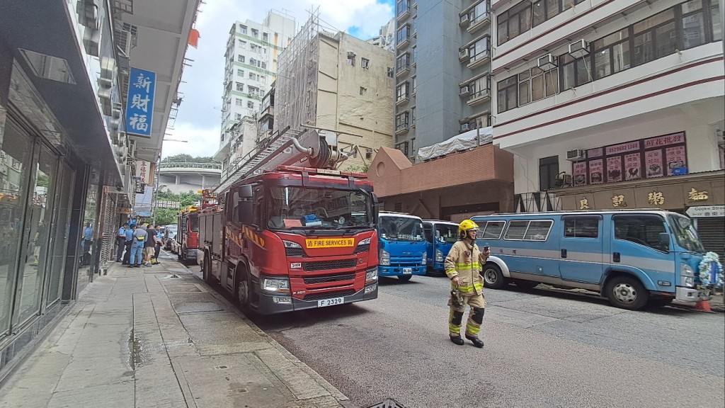 消防車到場。