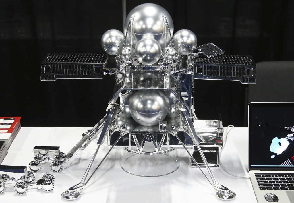 「白兔-R」登月器在2019年美國消費性電子展展出。 美聯社