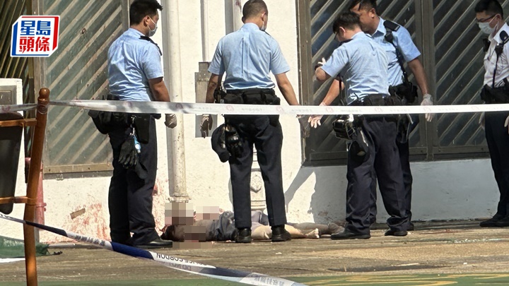 死者從明信樓高處墮下。梁國峰攝