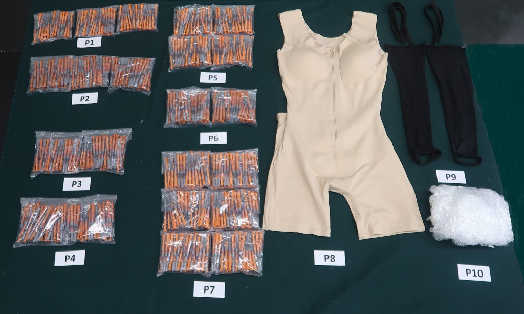 涉案660支針劑含有第一部毒藥，約值30萬元。海關圖片