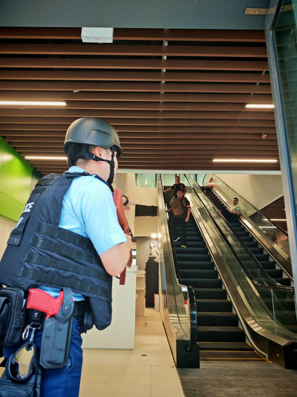 警方冀透過演習測試不同部隊的協調,提升衝鋒隊的應變能力。FB:香港警察 警方冀透過演習測試不同部隊的協調,提升衝鋒隊的應變能力。FB:香港警察