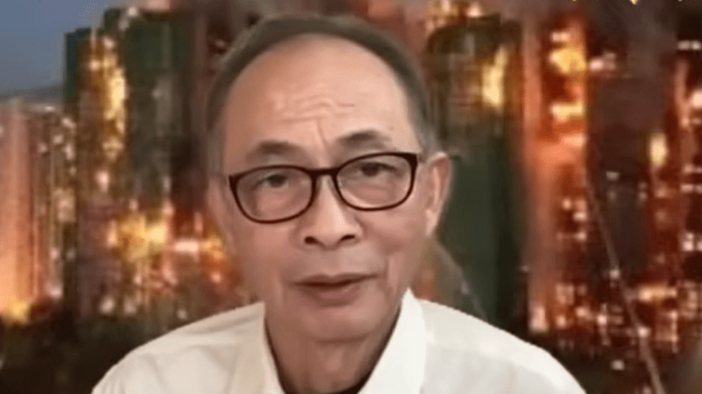 據悉被捕人為前民陣副召集人兼時事評論人王岸然(本名黃覺岸)。網上圖片 據悉被捕人為前民陣副召集人兼時事評論人王岸然(本名黃覺岸)。網上圖片