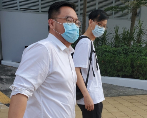 被告郭頌濂(左)。 陳子豪攝
