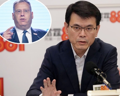 邱騰華認為,作為駐外官員要小心言論。小圖為唐偉康。