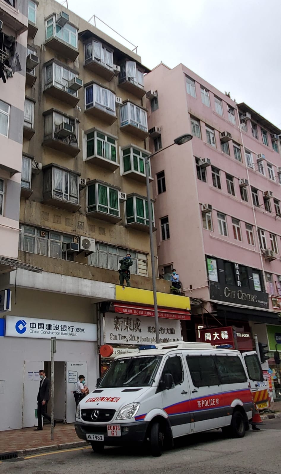 涉事大廈。 林思明攝