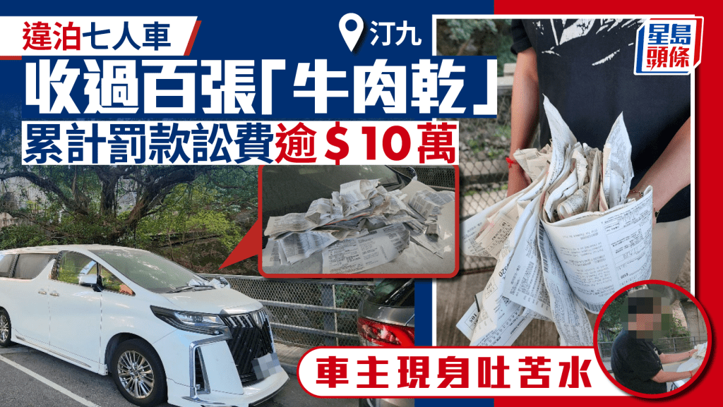 汀九再現違泊奇景 被抄逾三個月累計逾百告票 車主現身親解無奈原因