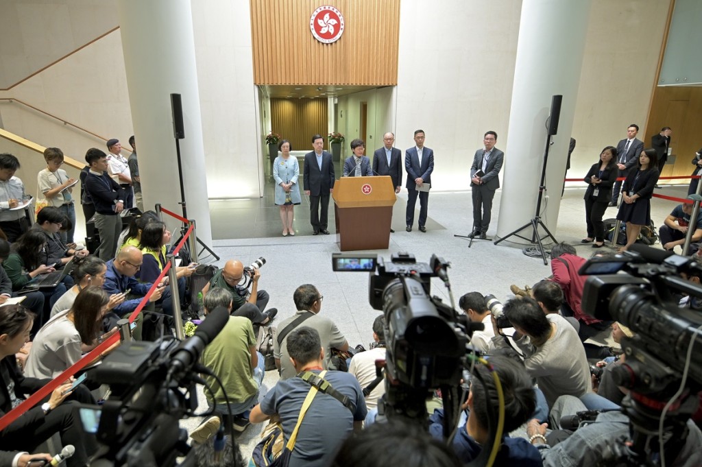 記協促林鄭月娥維護新聞自由。資料圖片
