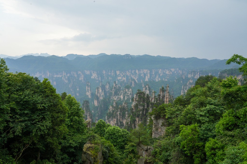 「御筆峰」的石峰狀如多枝豎立的毛筆。