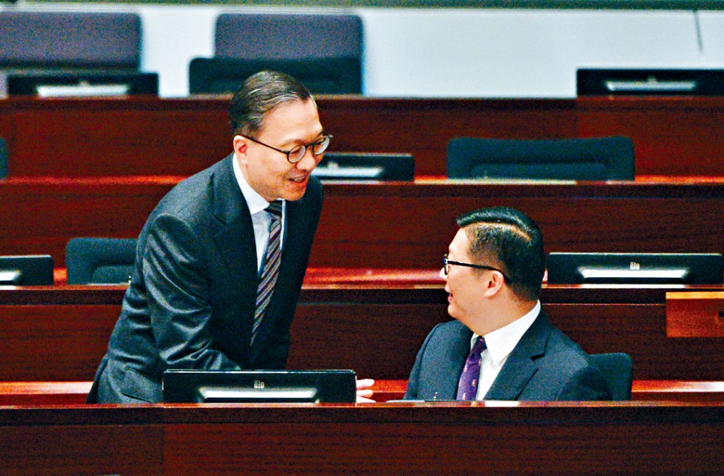 律政司司長林定國及保安局局長鄧炳強,為今次立法工作的兩大舵手。